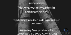 Weverling ISO 9001 Groenkeur VCA CO2